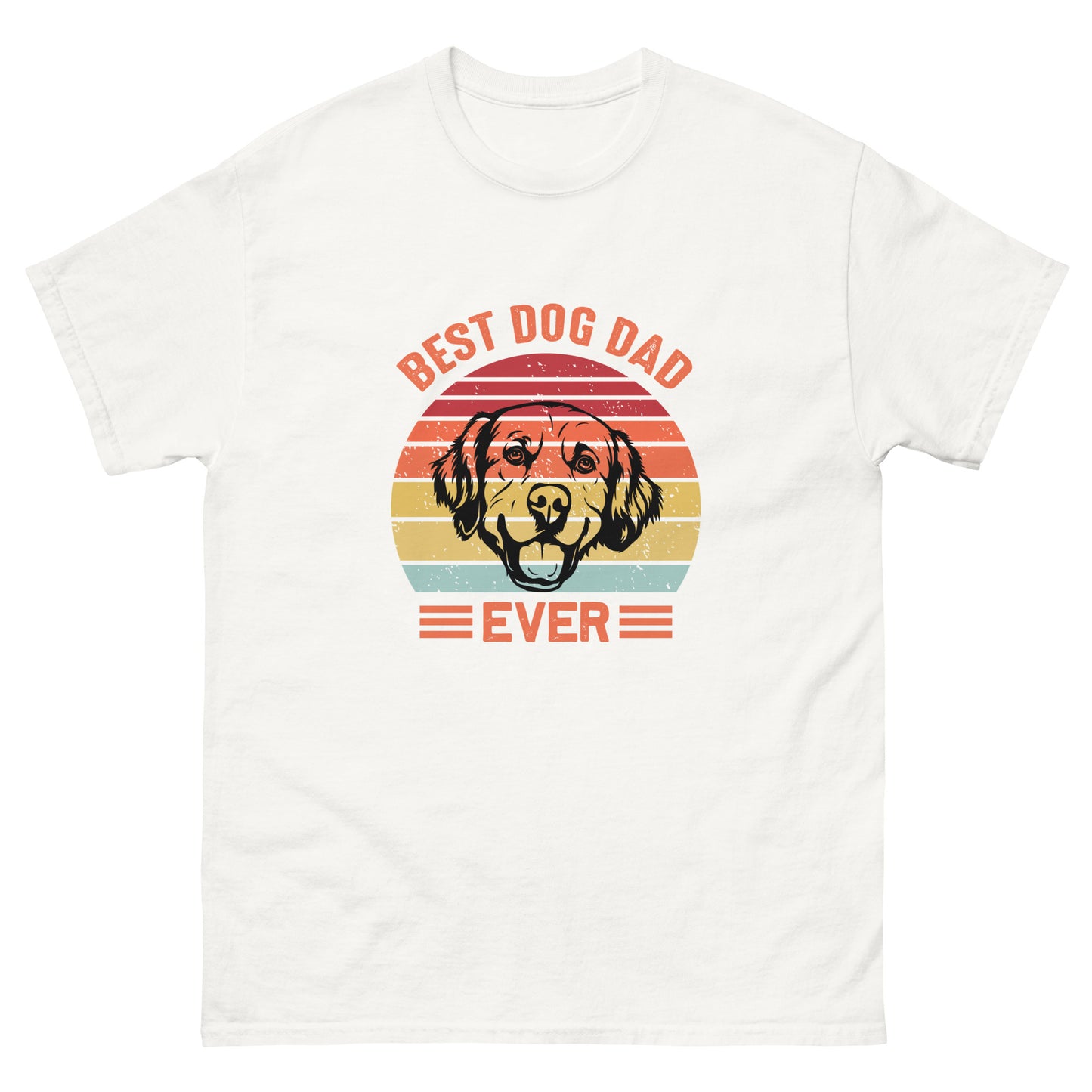 Класическа мъжка тениска BEST DOG DAD EVER