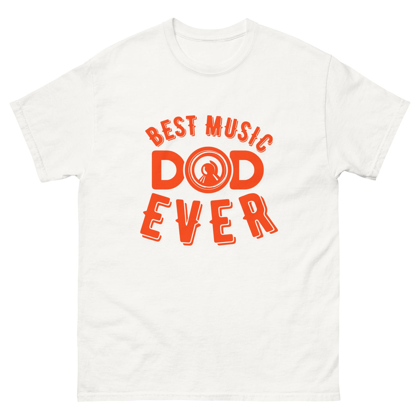 Класическа мъжка тениска BEST MUSIC DAD EVER