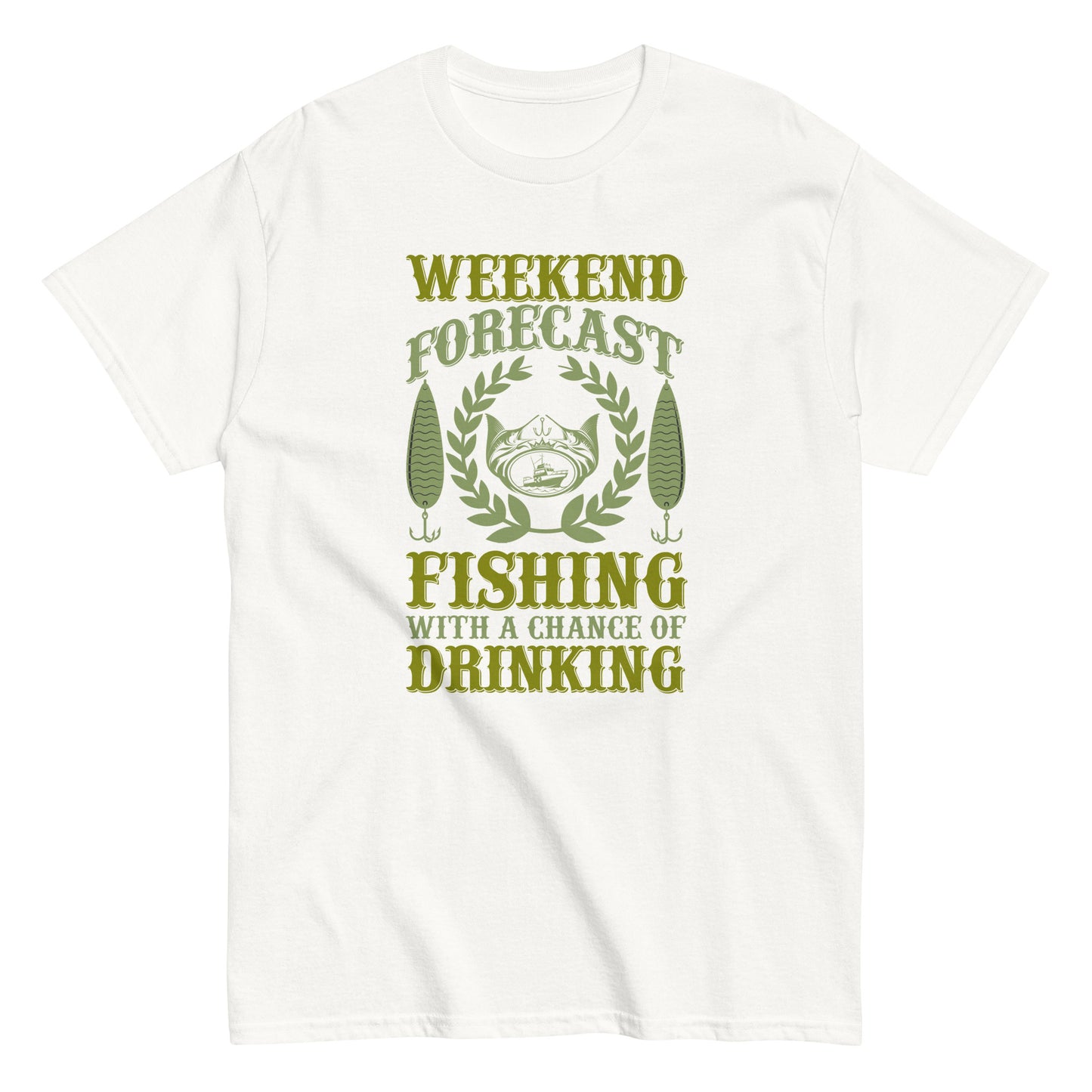 Мъжка класическа тениска WEEKEND FORECAST FISHING