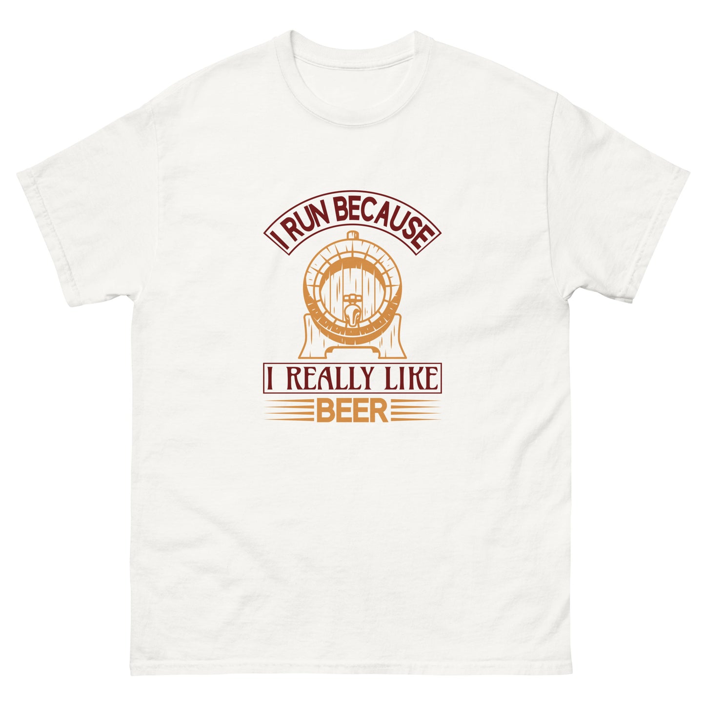 Класическа мъжка тениска I REALLY LIKE BEER