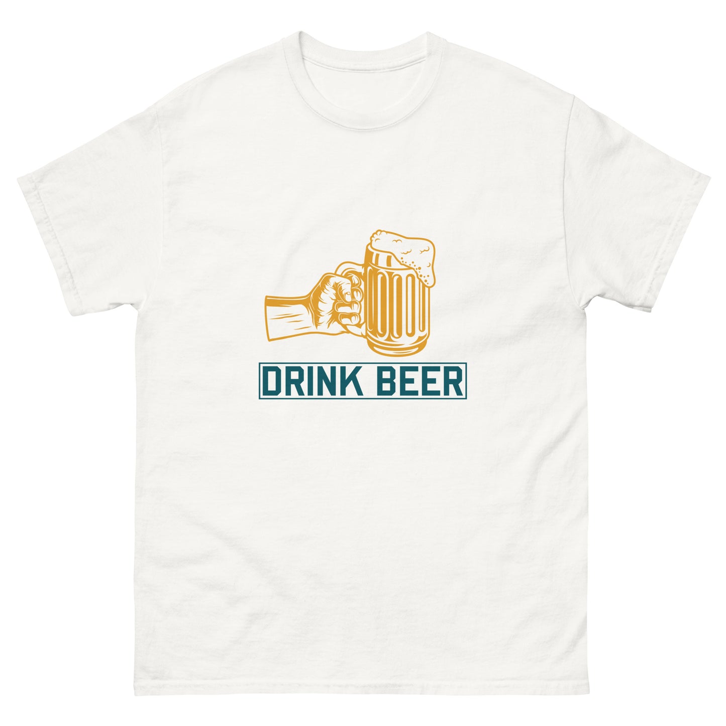 Мъжка класическа тениска DRINK BEER