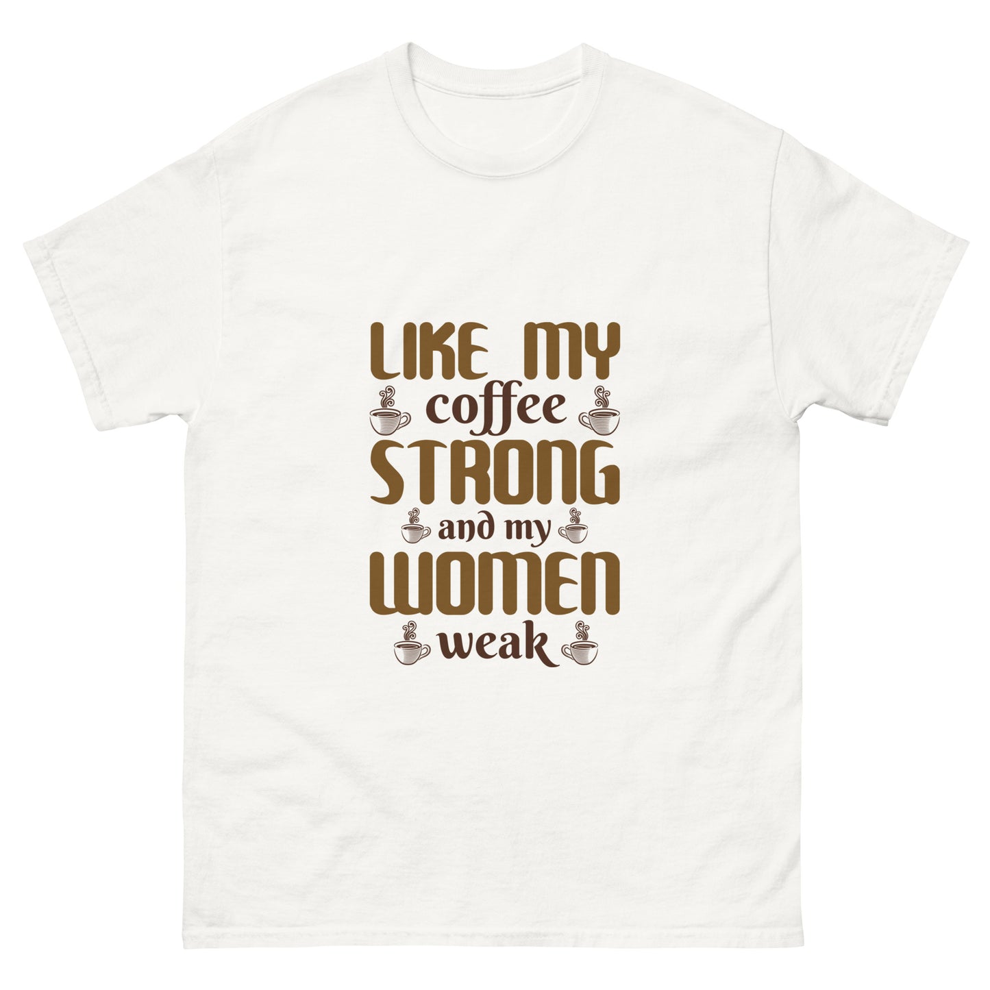 Мъжка класическа тениска COFFEE STRONG