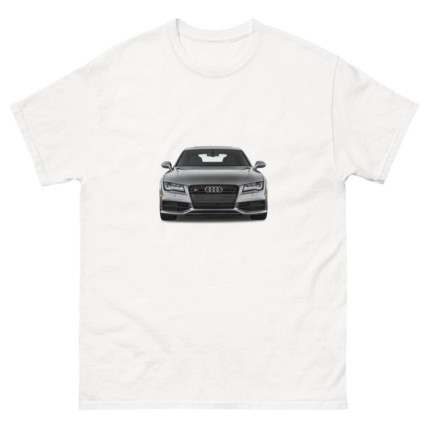 Мъжка класическа тениска GREY CAR AUDI