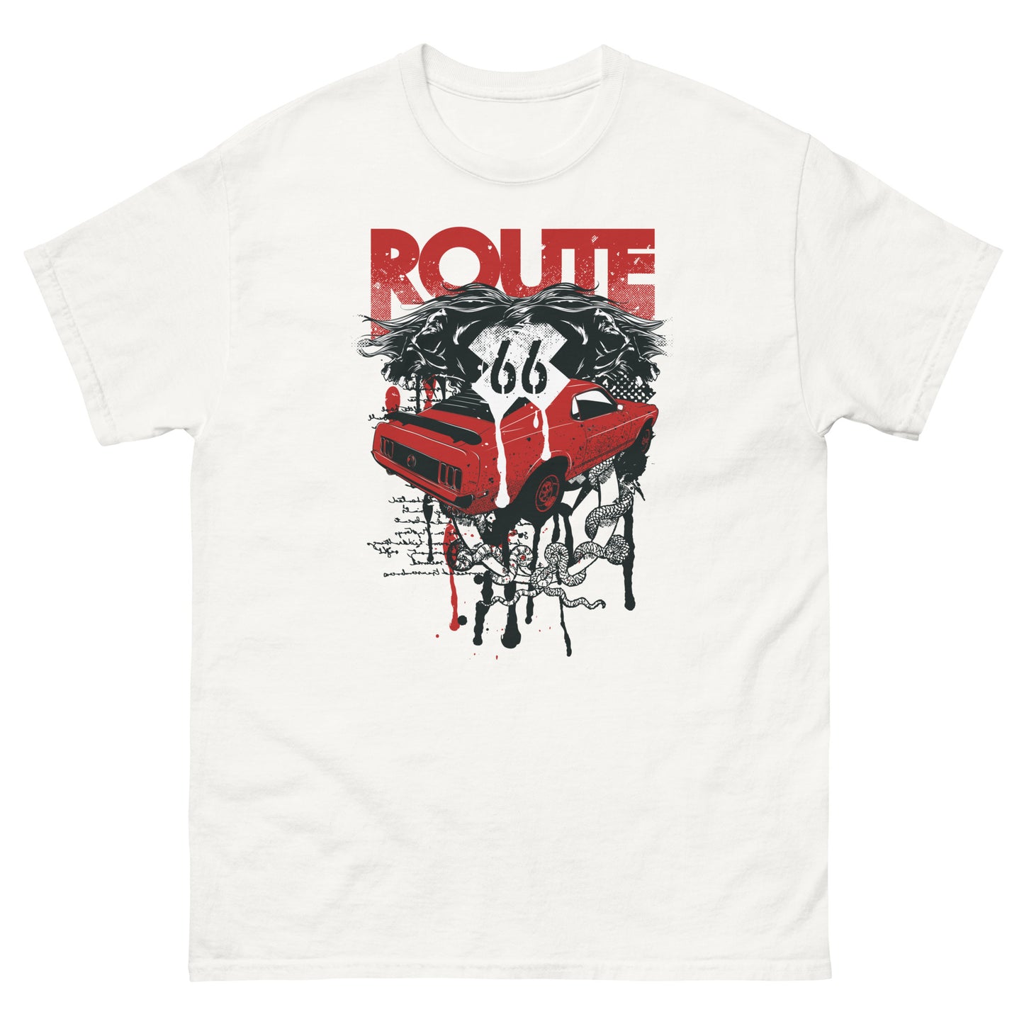 Мъжка класическа тениска ROUTE 66 ART