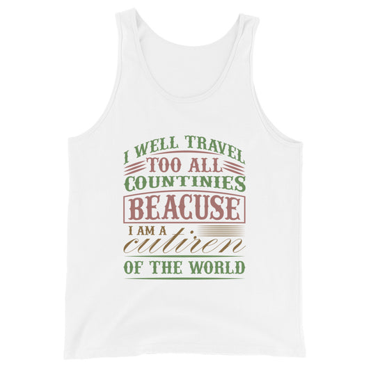 Мъжки потник TRAVEL ДО ВСИЧКИ СТРАНИ