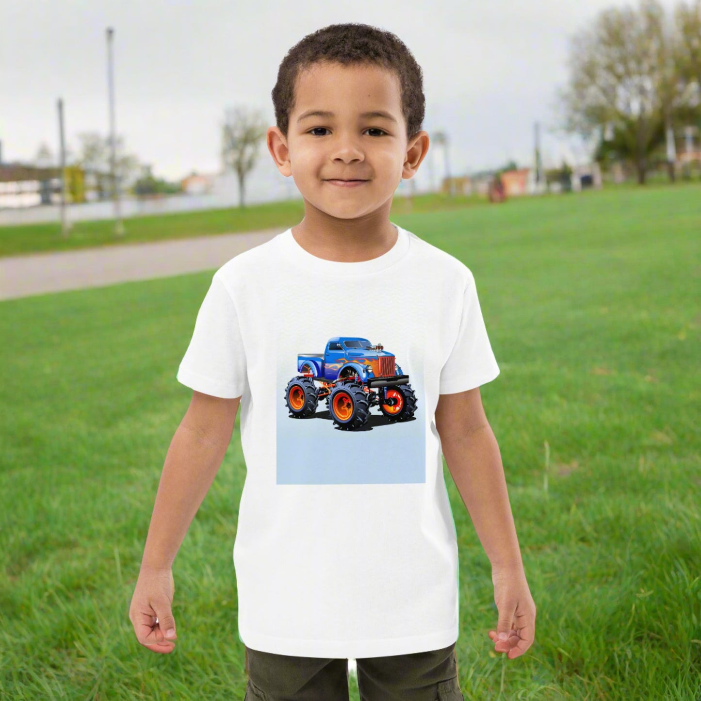 Organic cotton kids t-shirt MONSTER TRUCK