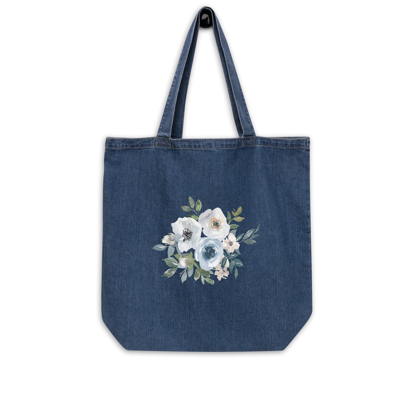 Органична дънкова чанта FLOWERS