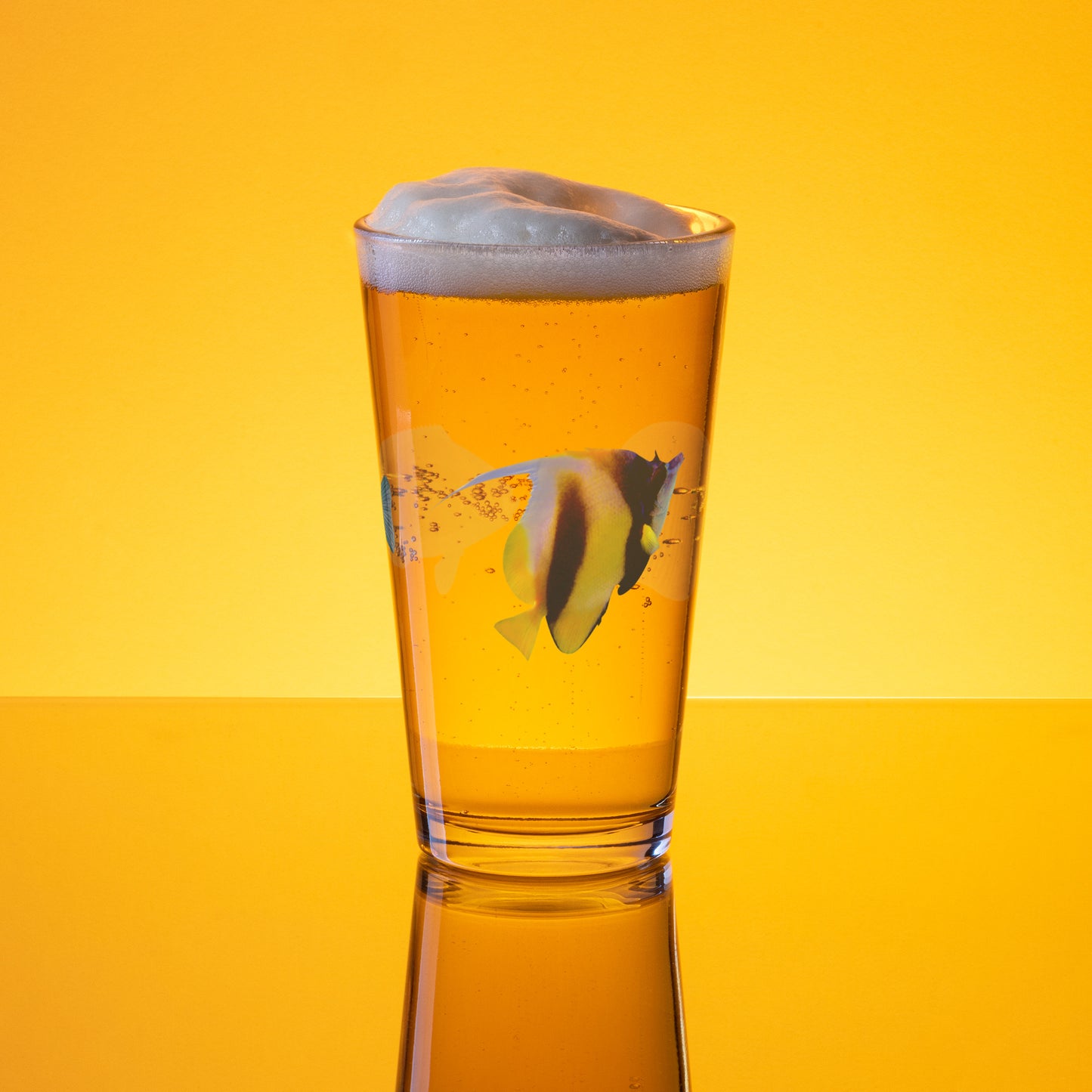 Shaker pint glass FISH