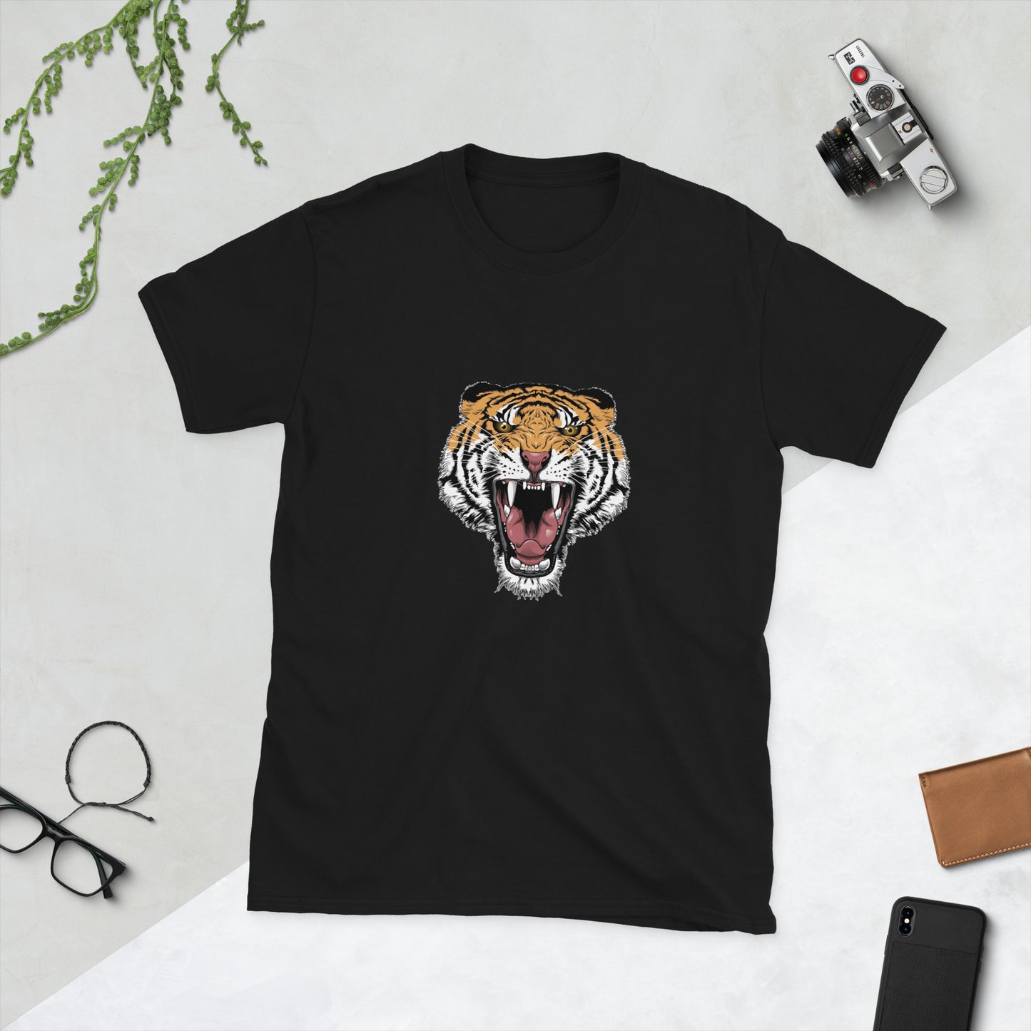 Унисекс тениска с къс ръкав TIGER HEAD