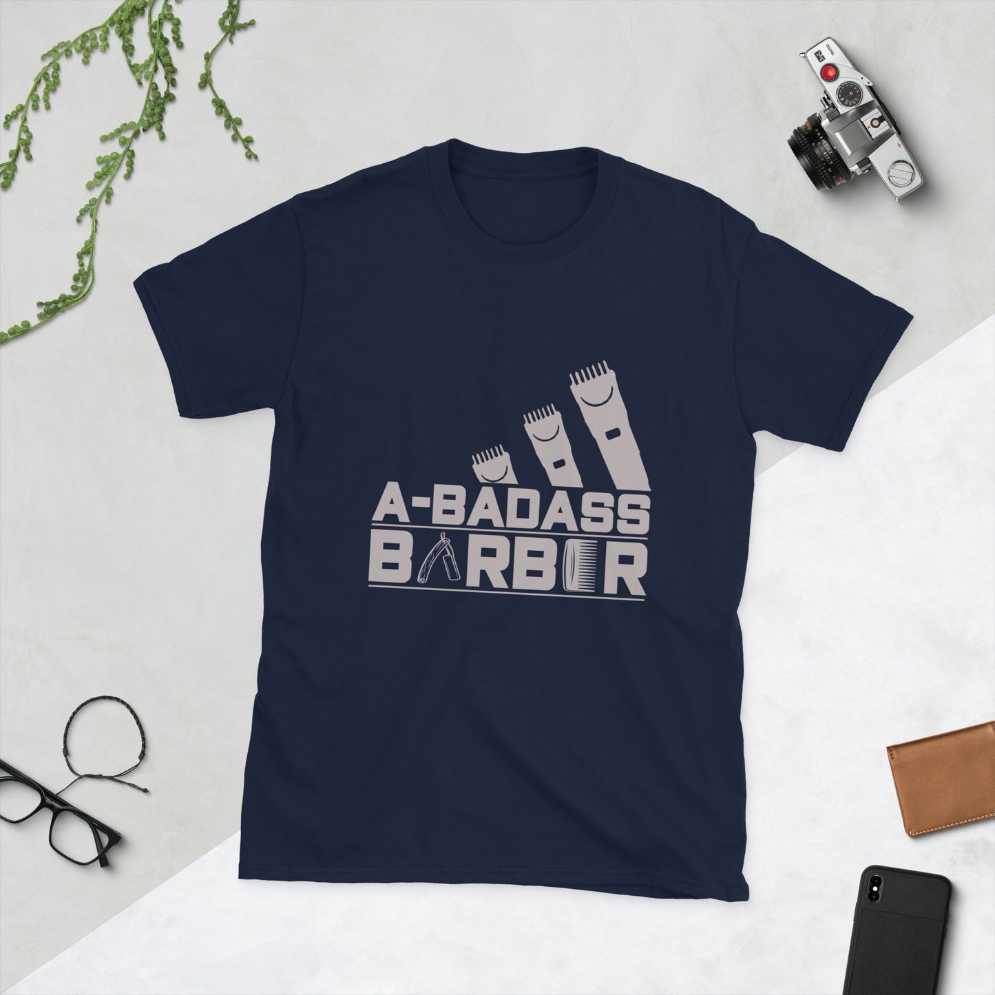 Мъжка тениска с къс ръкав A-BADASS BARBER