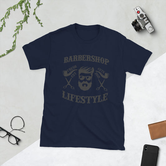 Мъжка тениска с къс ръкав BARBERSHOP LIFESTYLE