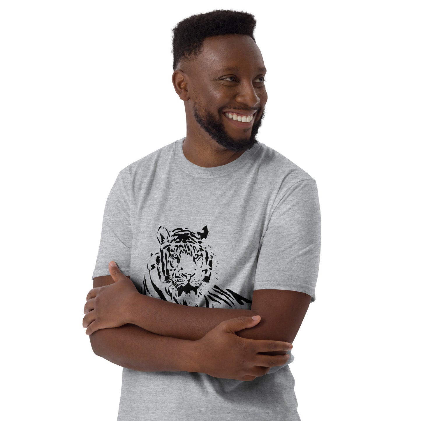 Унисекс тениска с къс ръкав TIGER MONOCHROME