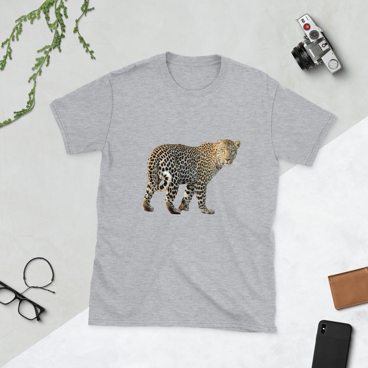 Унисекс тениска с къс ръкав LEOPARD