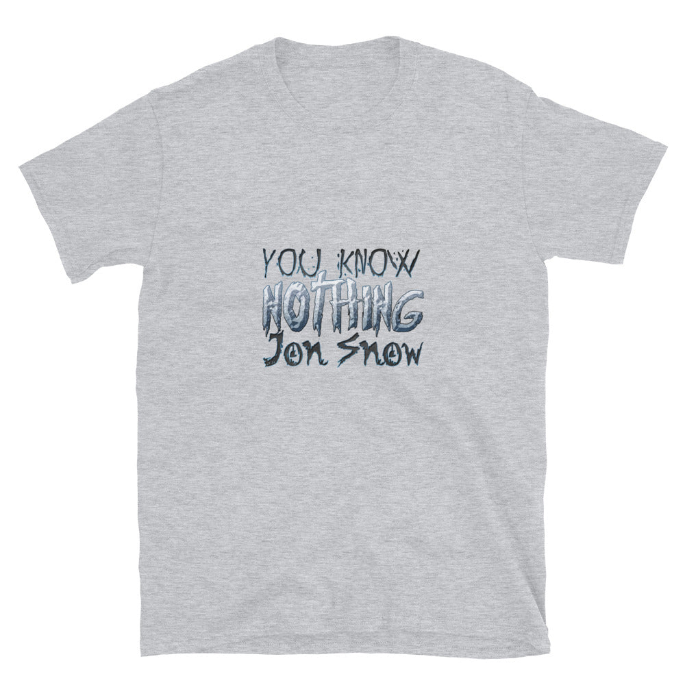 Унисекс тениска с къс ръкав YOU KNOW NOTHING JON SNOW