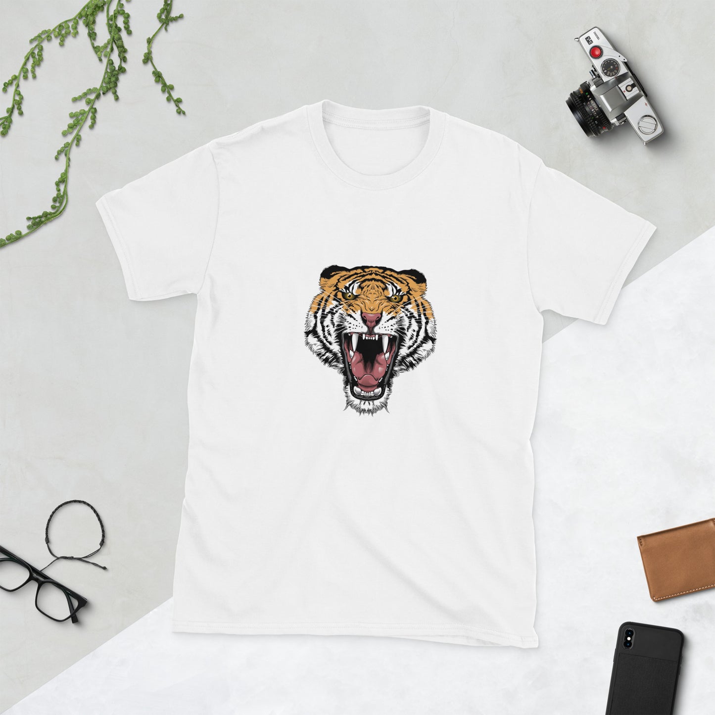 Унисекс тениска с къс ръкав TIGER HEAD