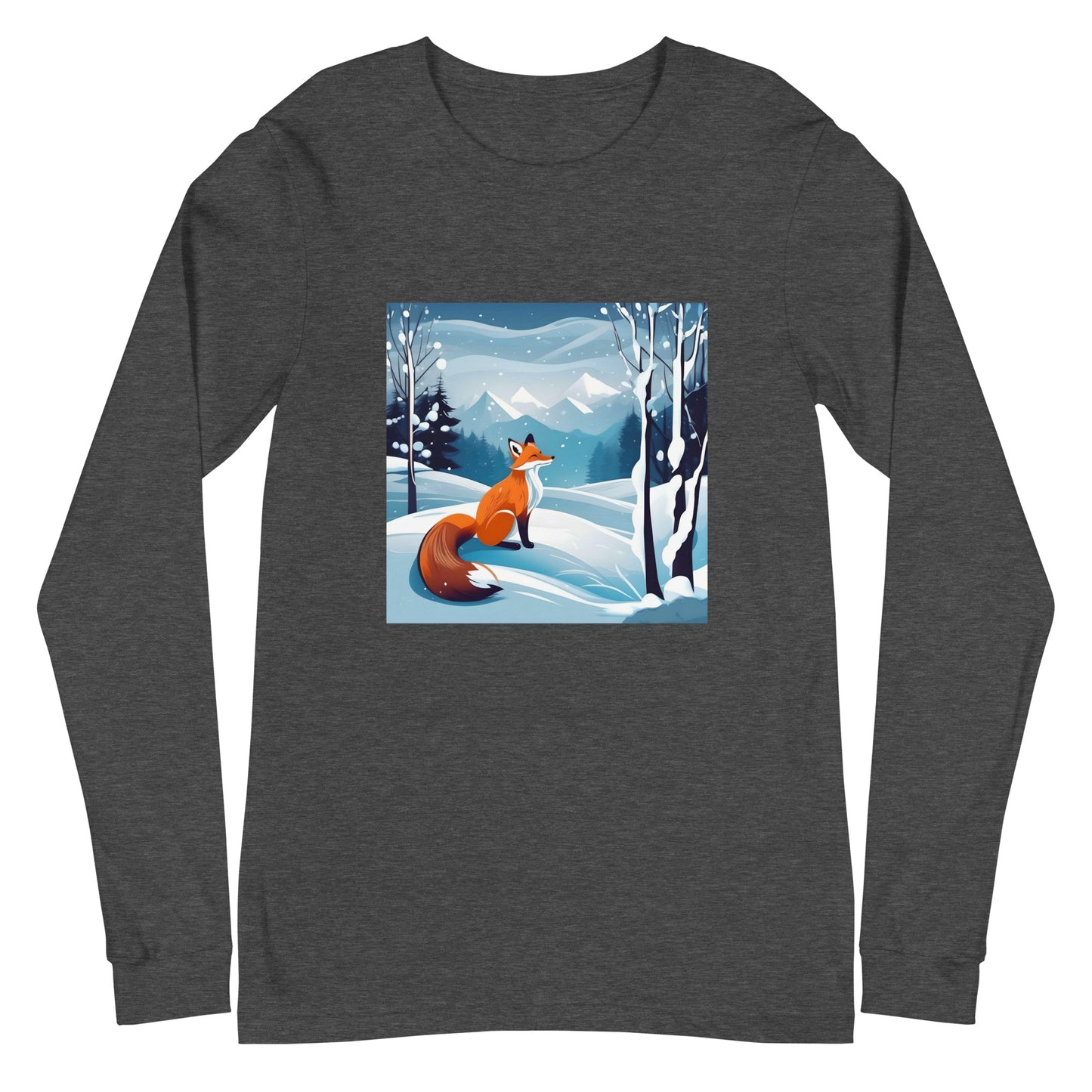 Унисекс тениска с дълъг ръкав FOX