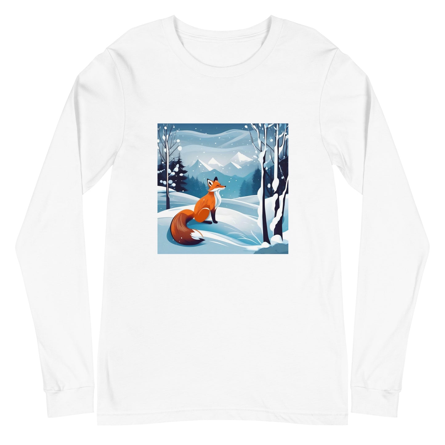 Унисекс тениска с дълъг ръкав FOX