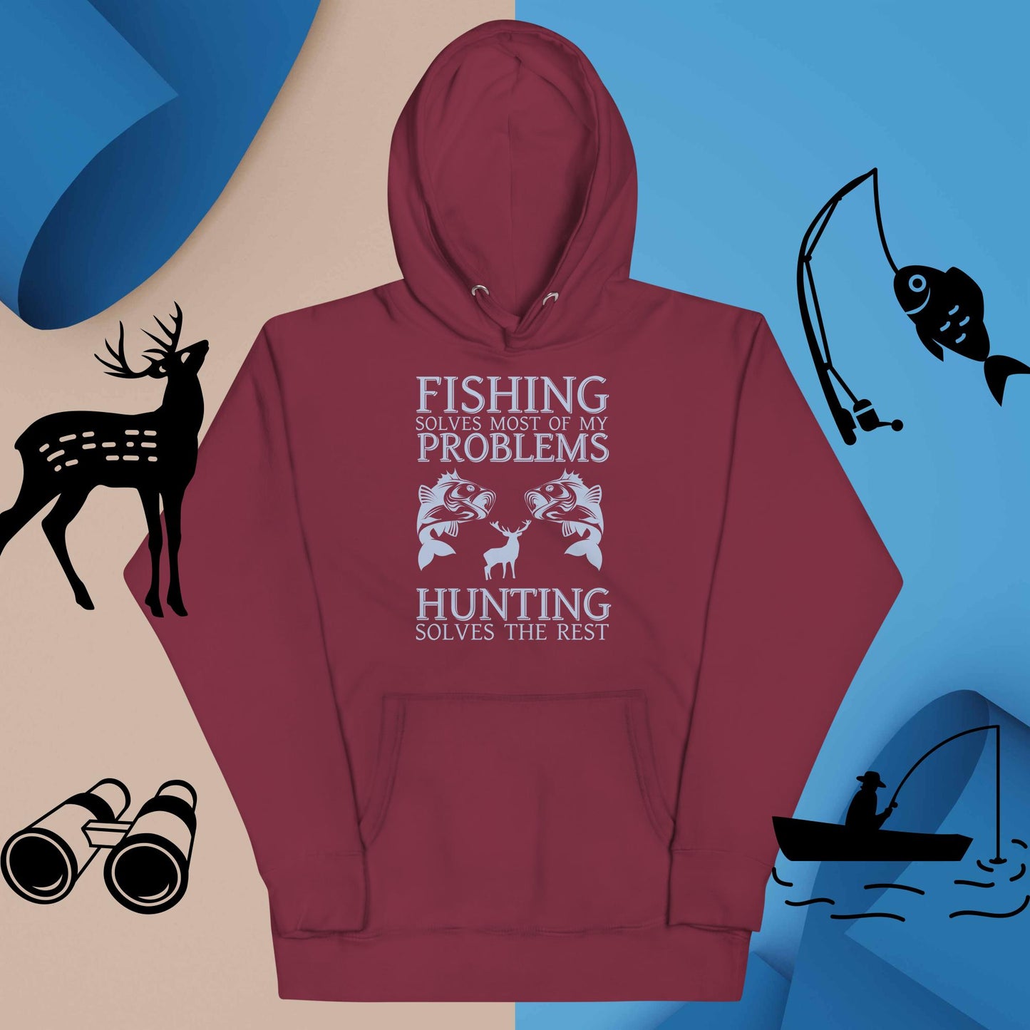 Унисекс суичър за ЛОВ И РИБОЛОВ