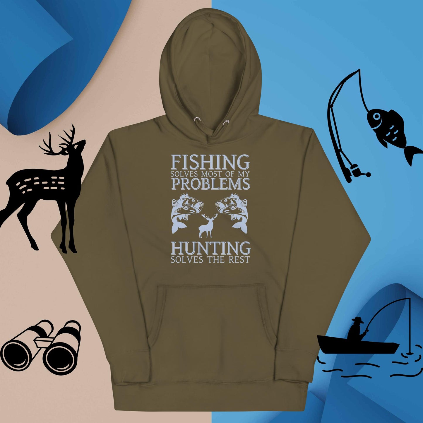Унисекс суичър за ЛОВ И РИБОЛОВ