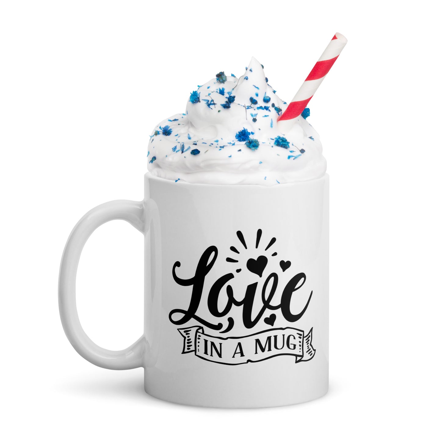 Бяла лъскава чаша