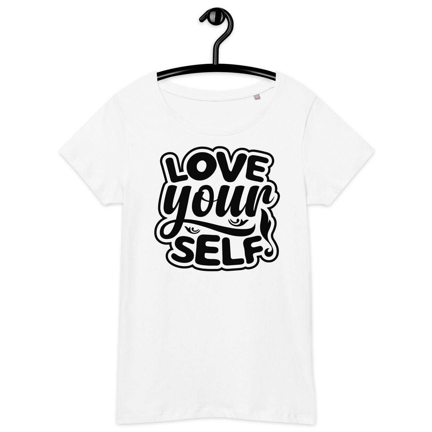 Дамска базова органична тениска LOVE YOURSELF