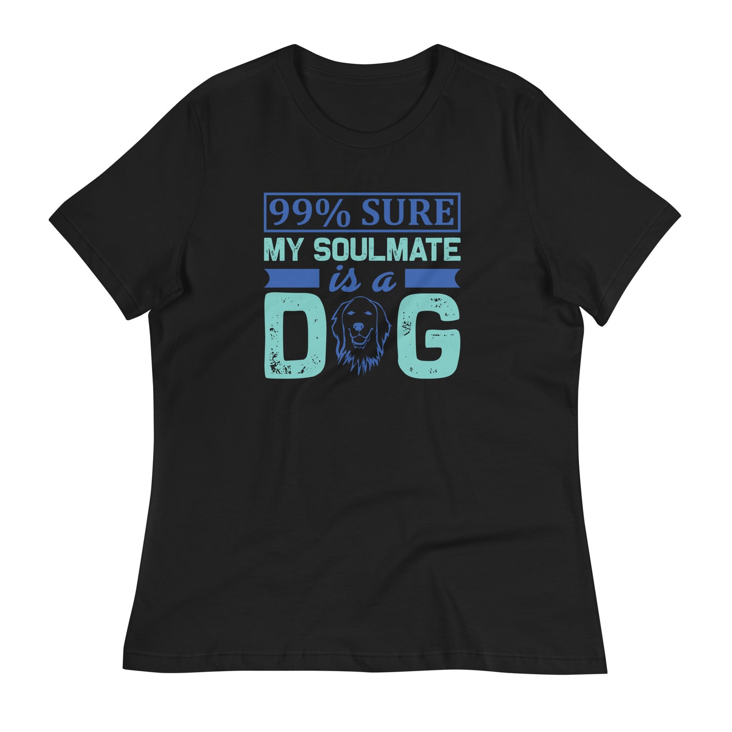 Дамска спокойна тениска MY SOULMATE IS A DOG