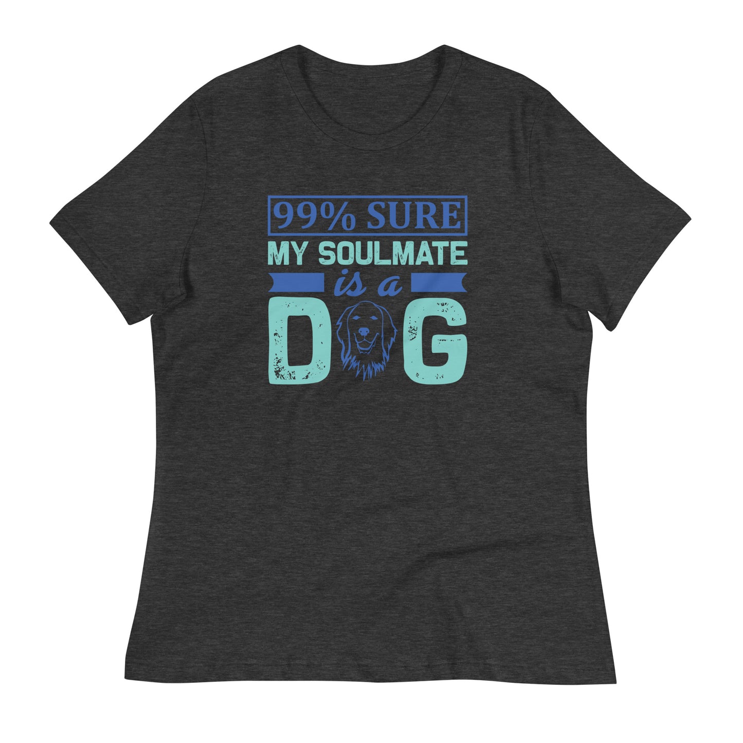Дамска спокойна тениска MY SOULMATE IS A DOG