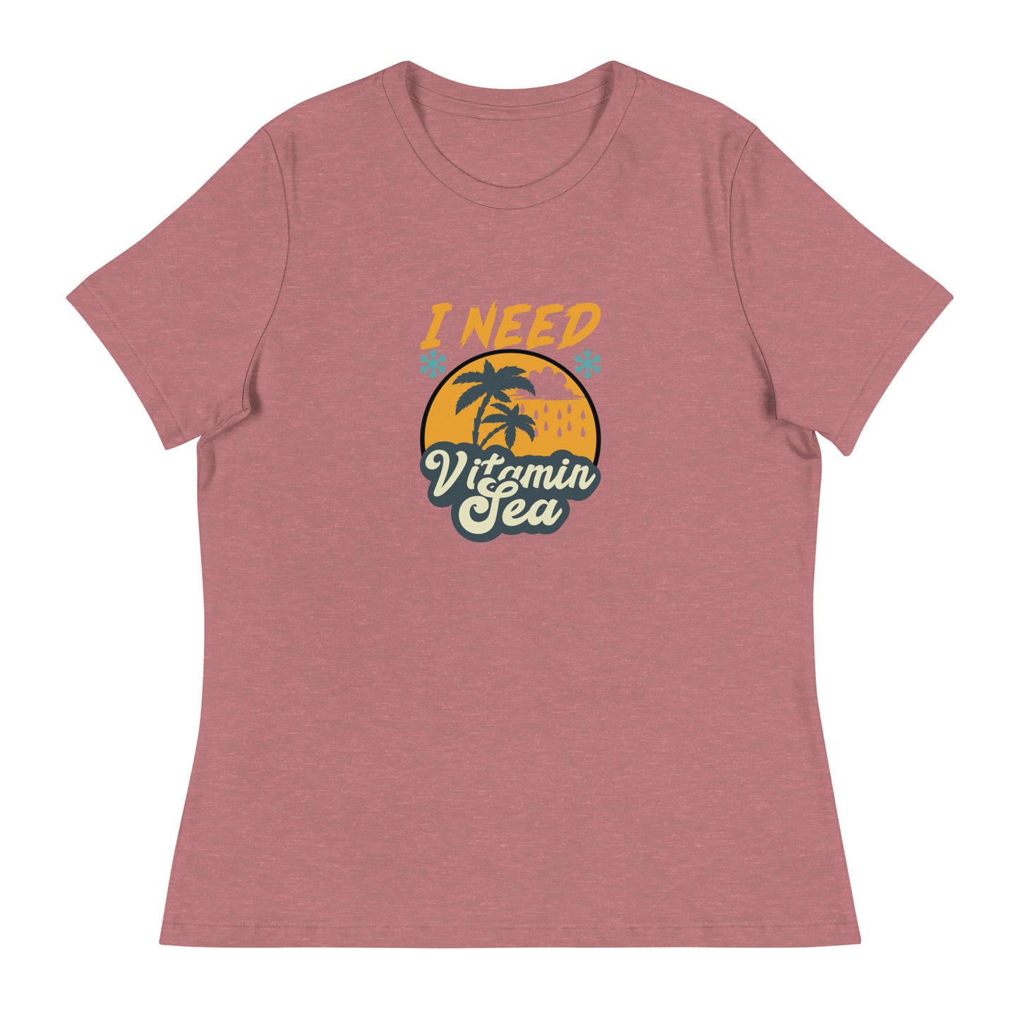 Дамска спокойна тениска I NEED VITAMIN SEA