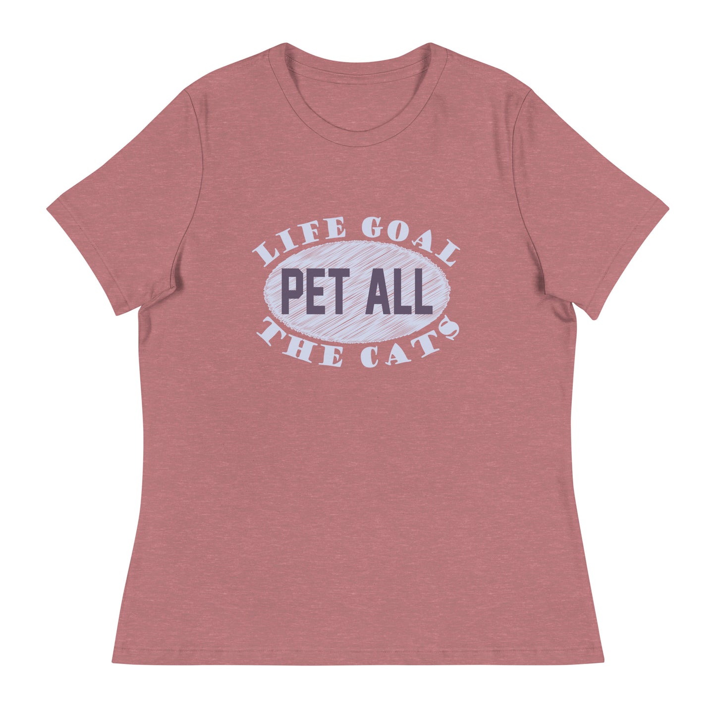 Дамска спокойна тениска LIFE GOAL PET ALL THE CATS