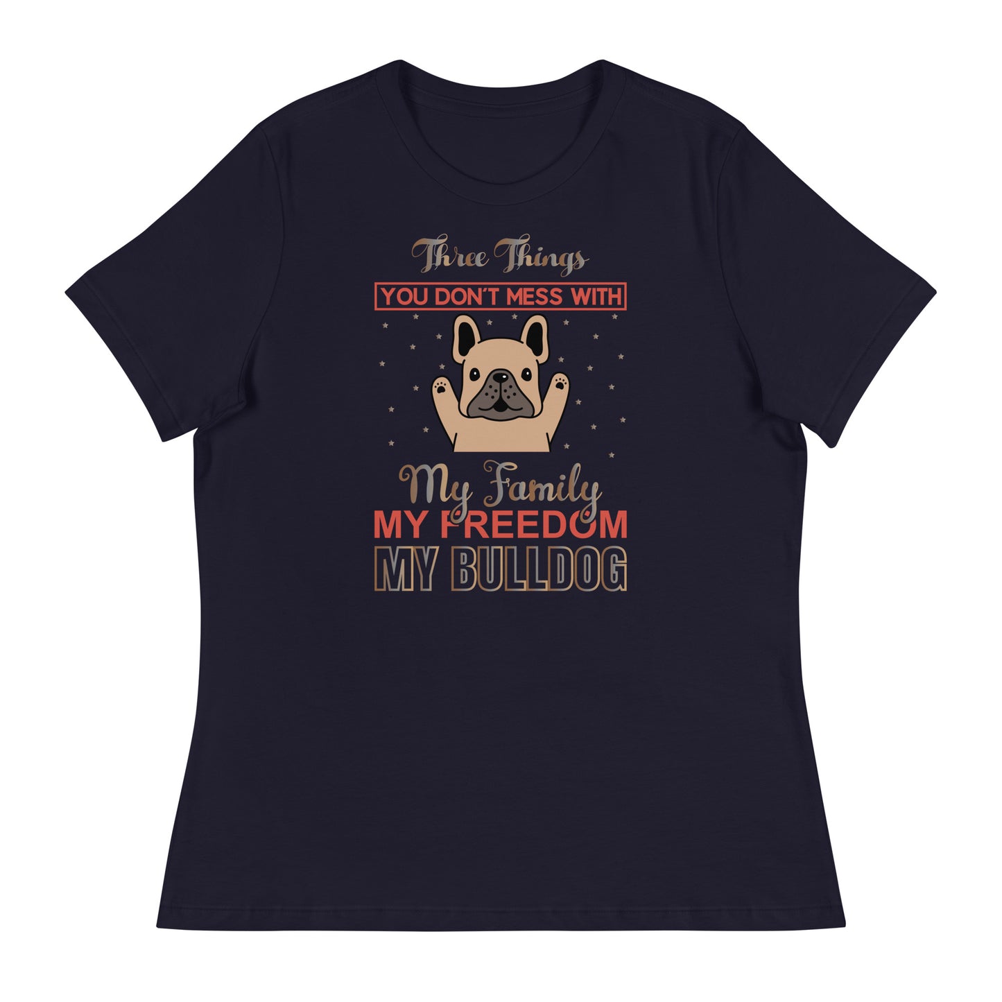 Дамска спокойна тениска MY BULLDOG