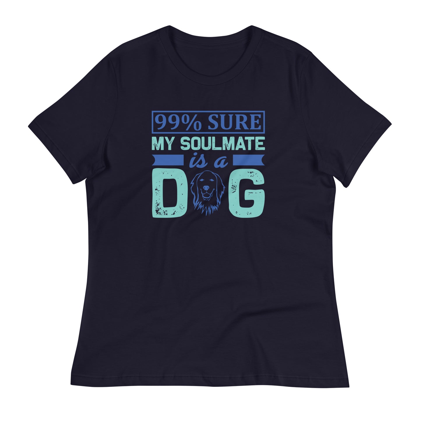 Дамска спокойна тениска MY SOULMATE IS A DOG