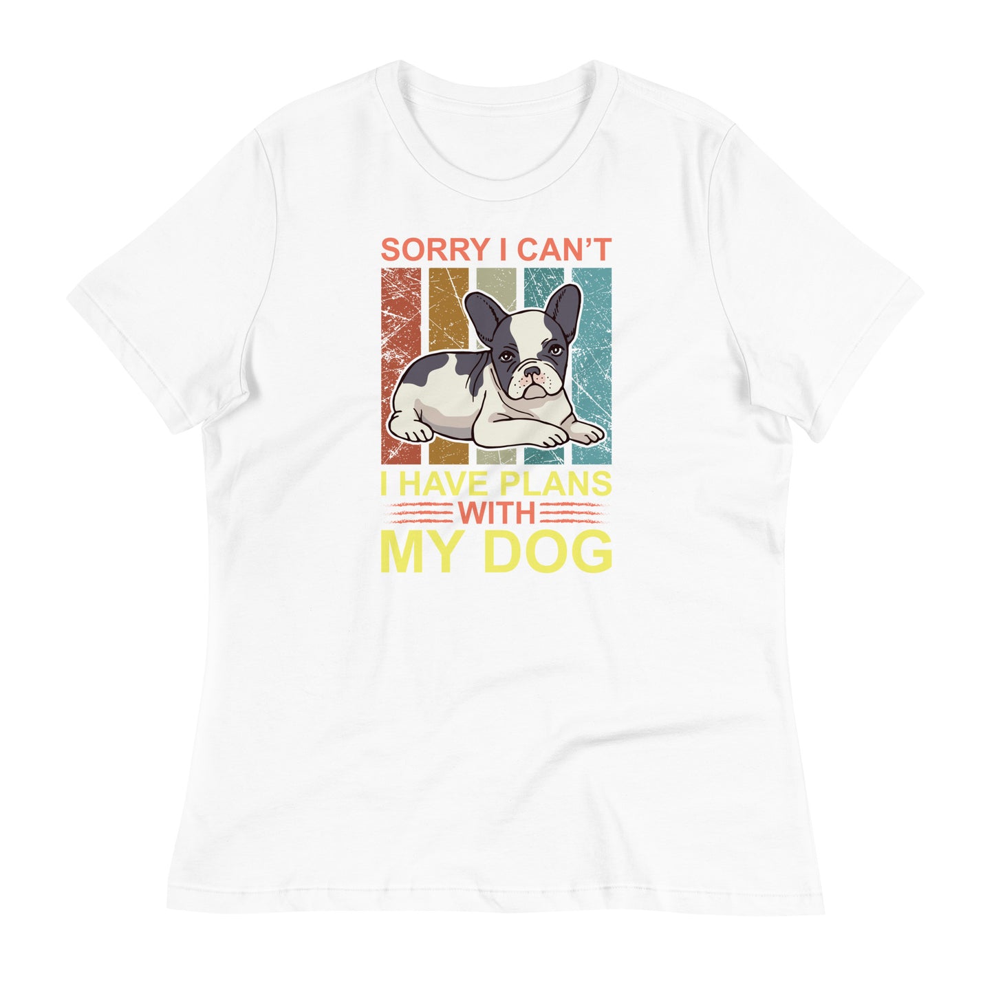 Дамска спокойна тениска СЪЖАЛЯВАМЕ, НЕ МОГА