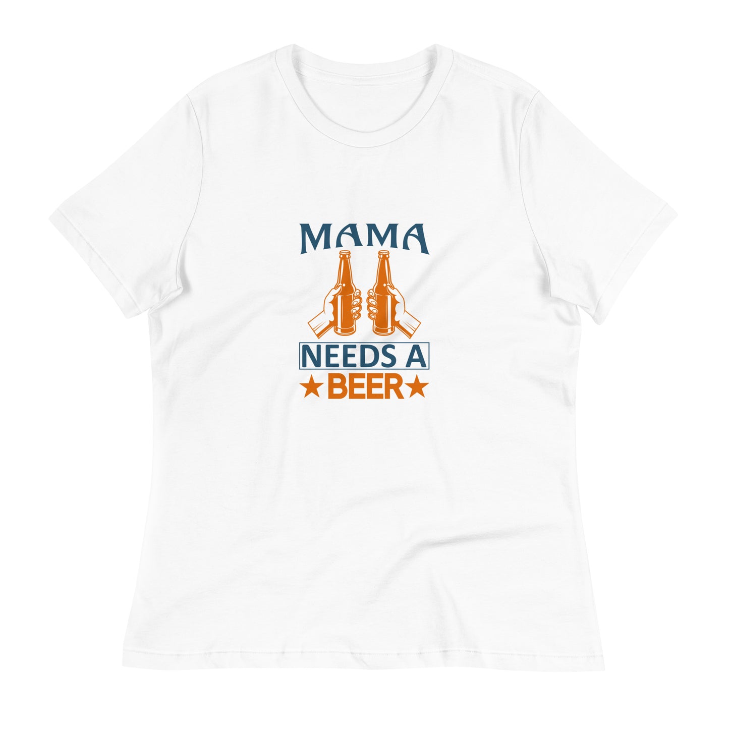 Дамска спокойна тениска MAMA NEEDS A BEER