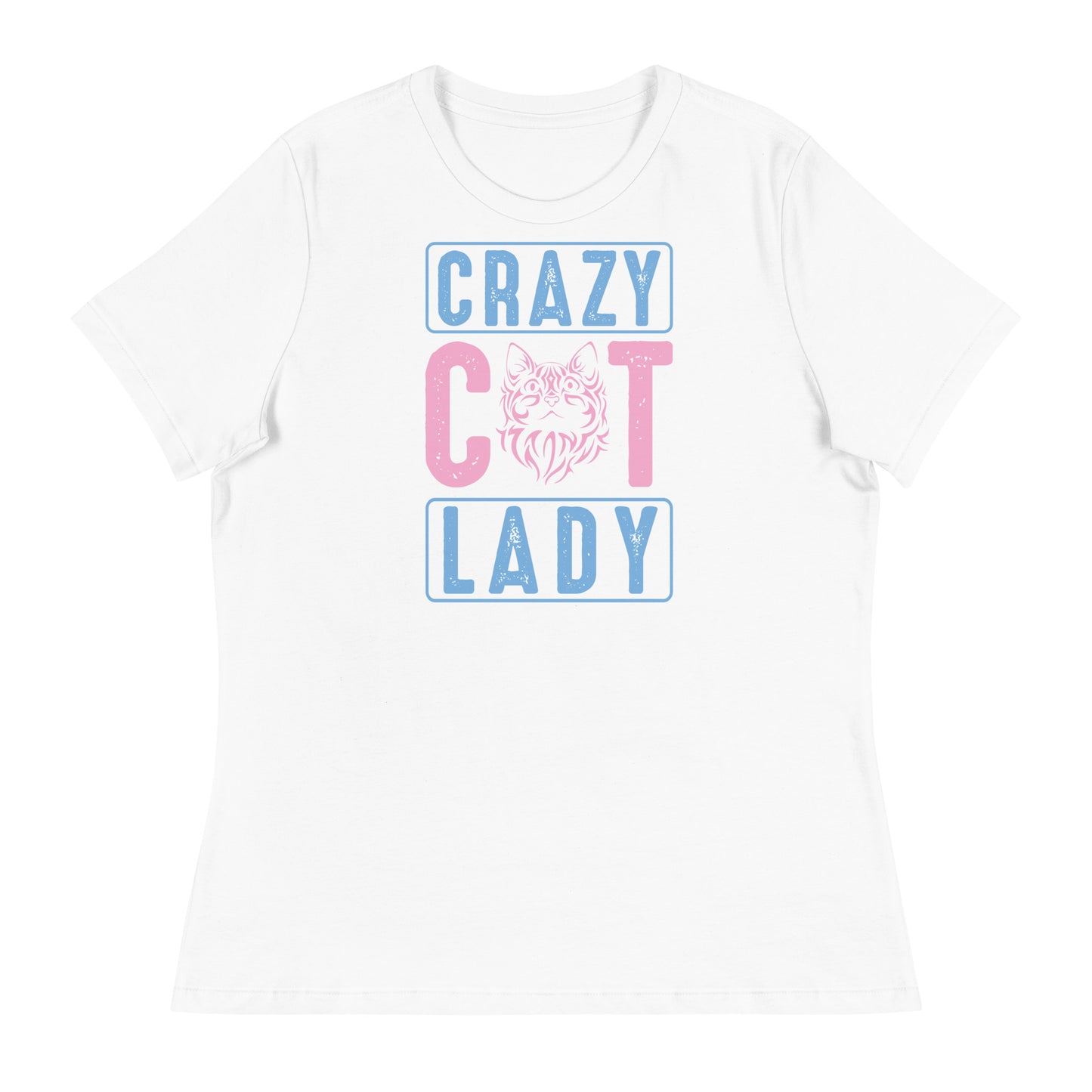Дамска спокойна тениска CRAZY CAT LADY
