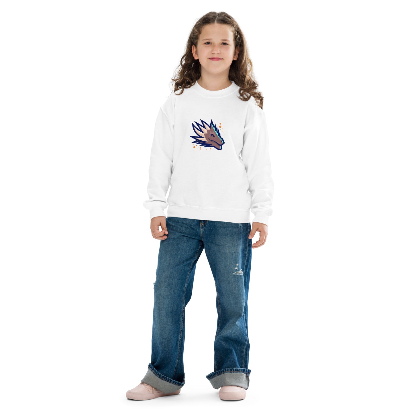 Sudadera juvenil cuello redondo DRAGON HEAD ART