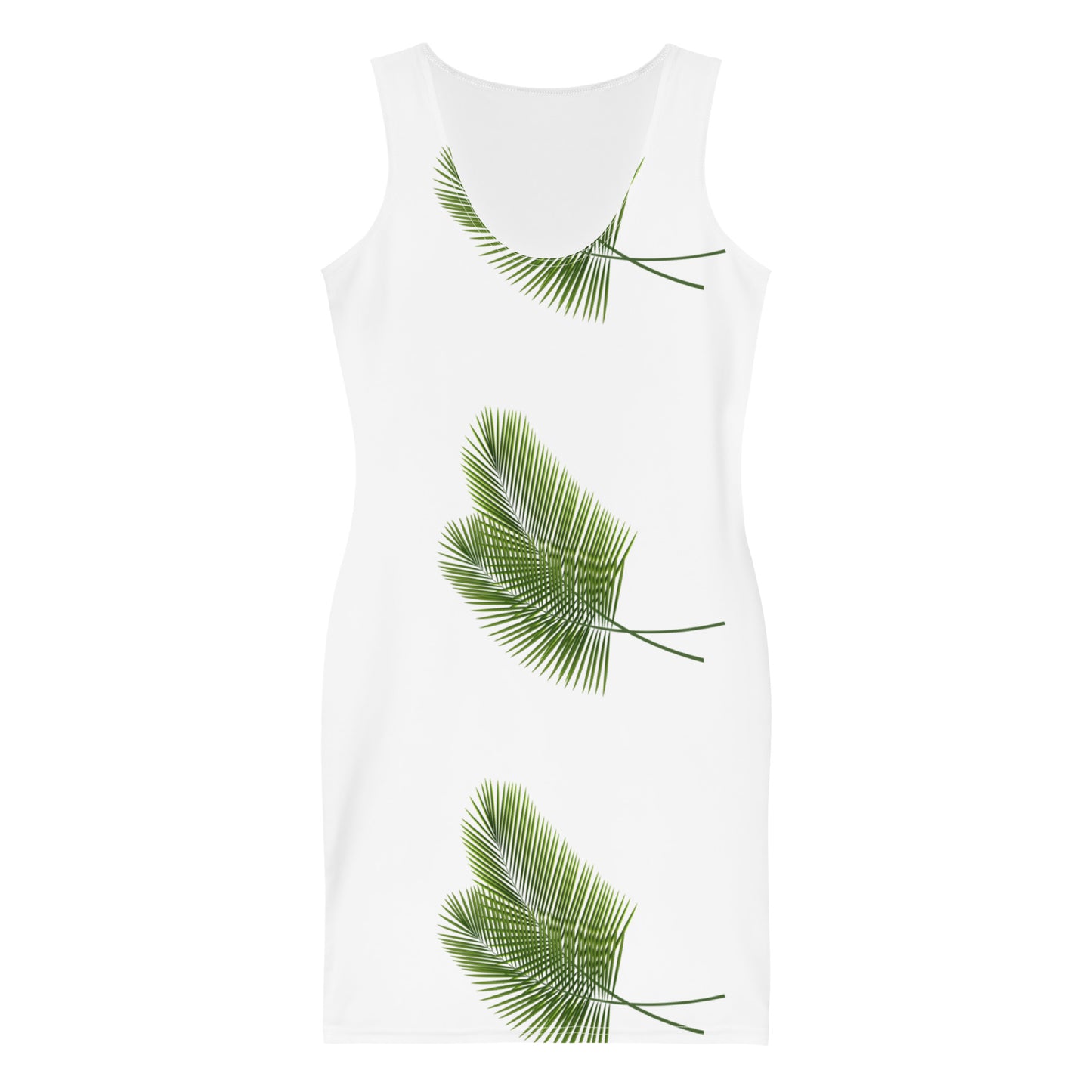 Bodycon dress PALM LEAVES