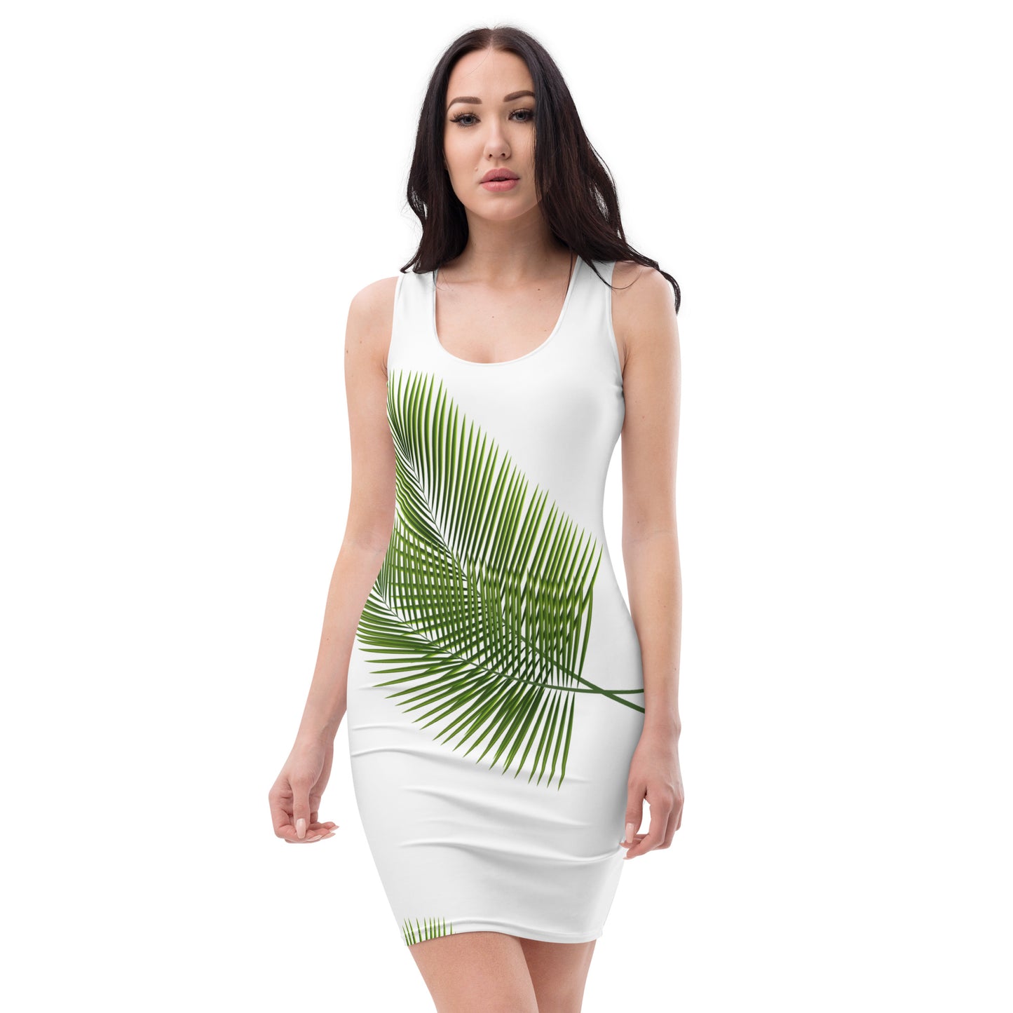 Bodycon dress PALM LEAVES 2