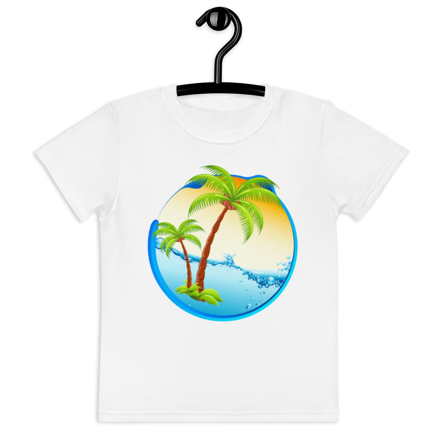 Kids crew neck t-shirt PALMS