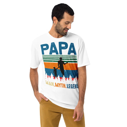 Мъжка тениска PAPA.MAN.MYTH.LEGEND.