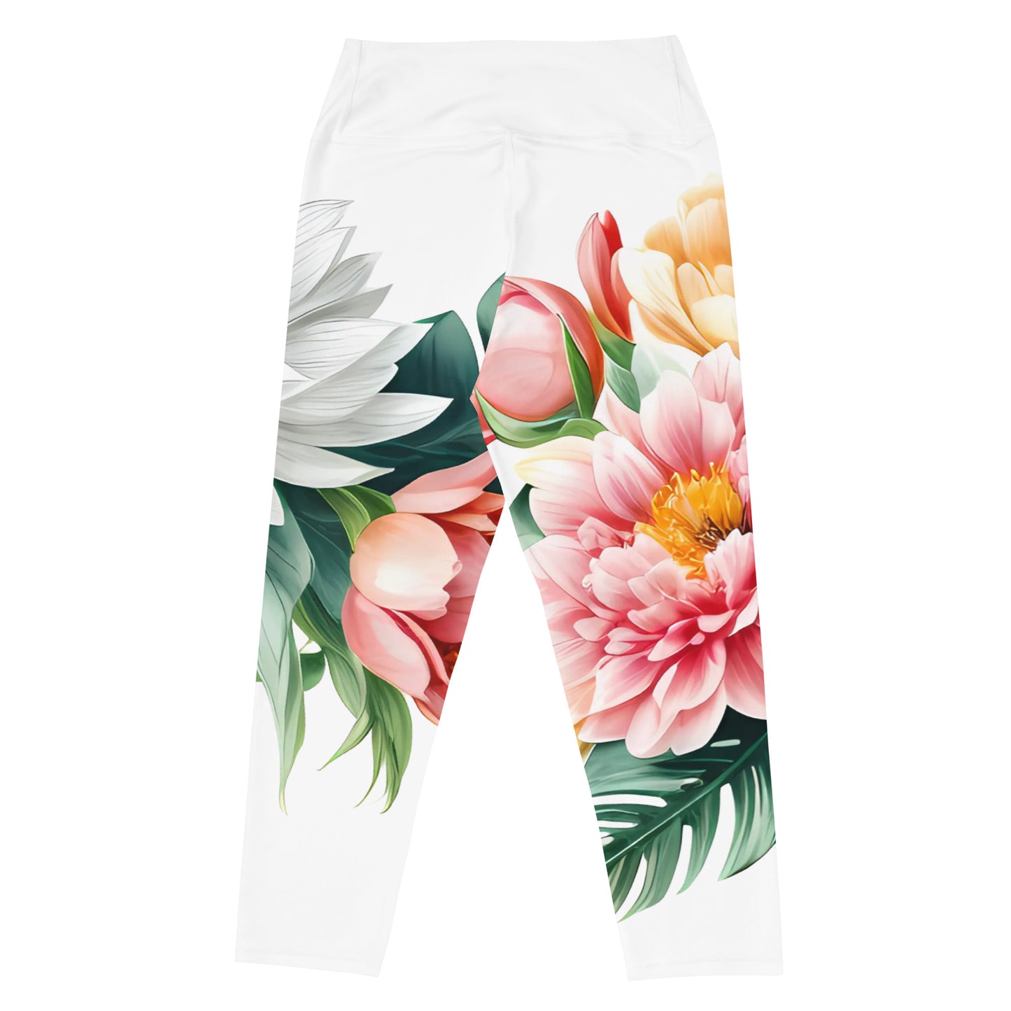 Yoga Capri Leggings FLOWERS