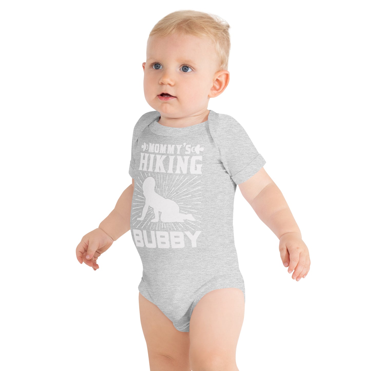 Baby short sleeve one piece MOMMY'S HIKING BUBBY