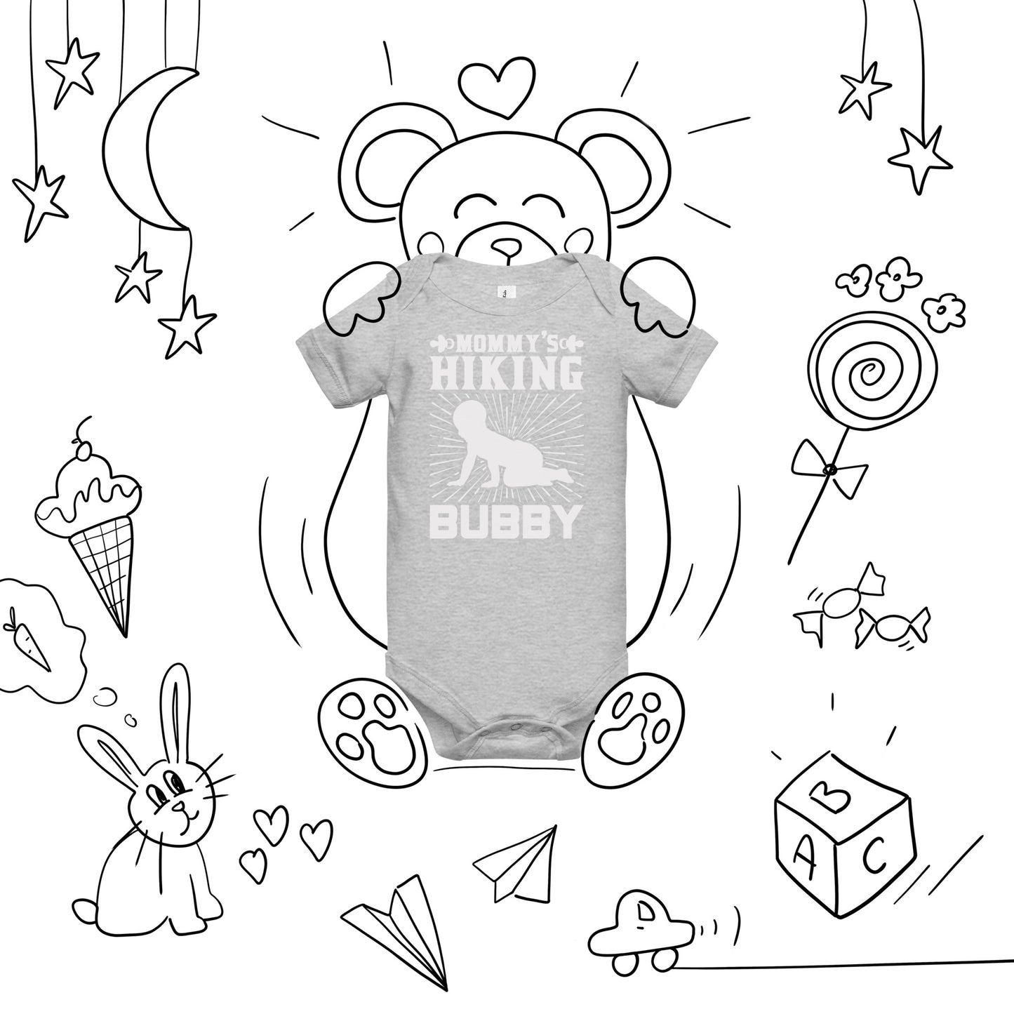 Bañador de bebé manga corta MOMMY'S HIKING BUBBY