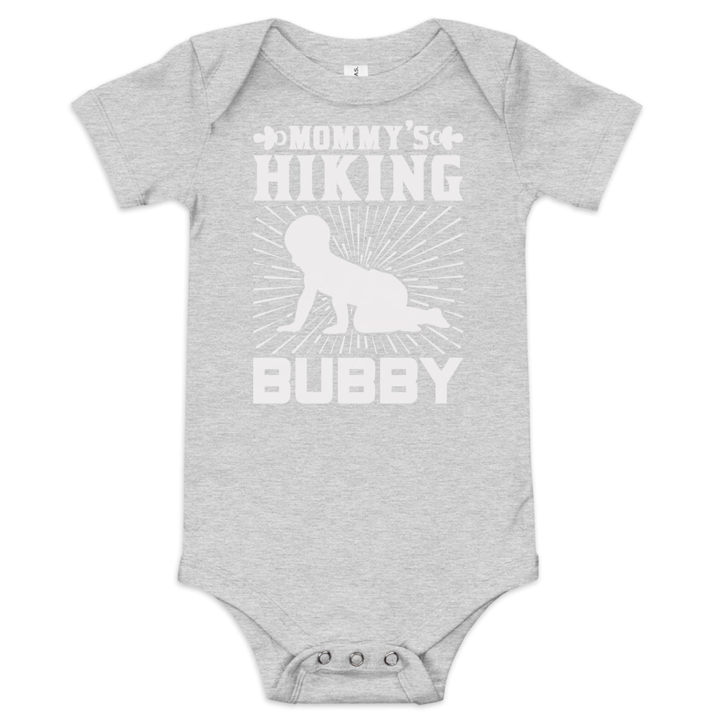 Baby short sleeve one piece MOMMY'S HIKING BUBBY