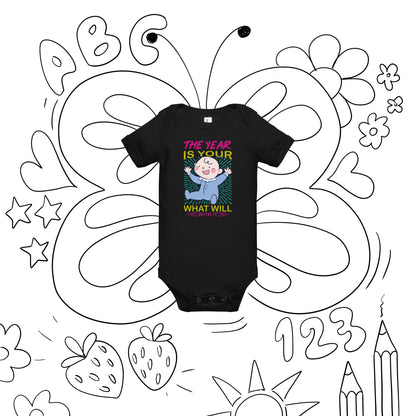 Бебешки къс ръкав едно парче ГОДИНАТА Е ВАШАТА