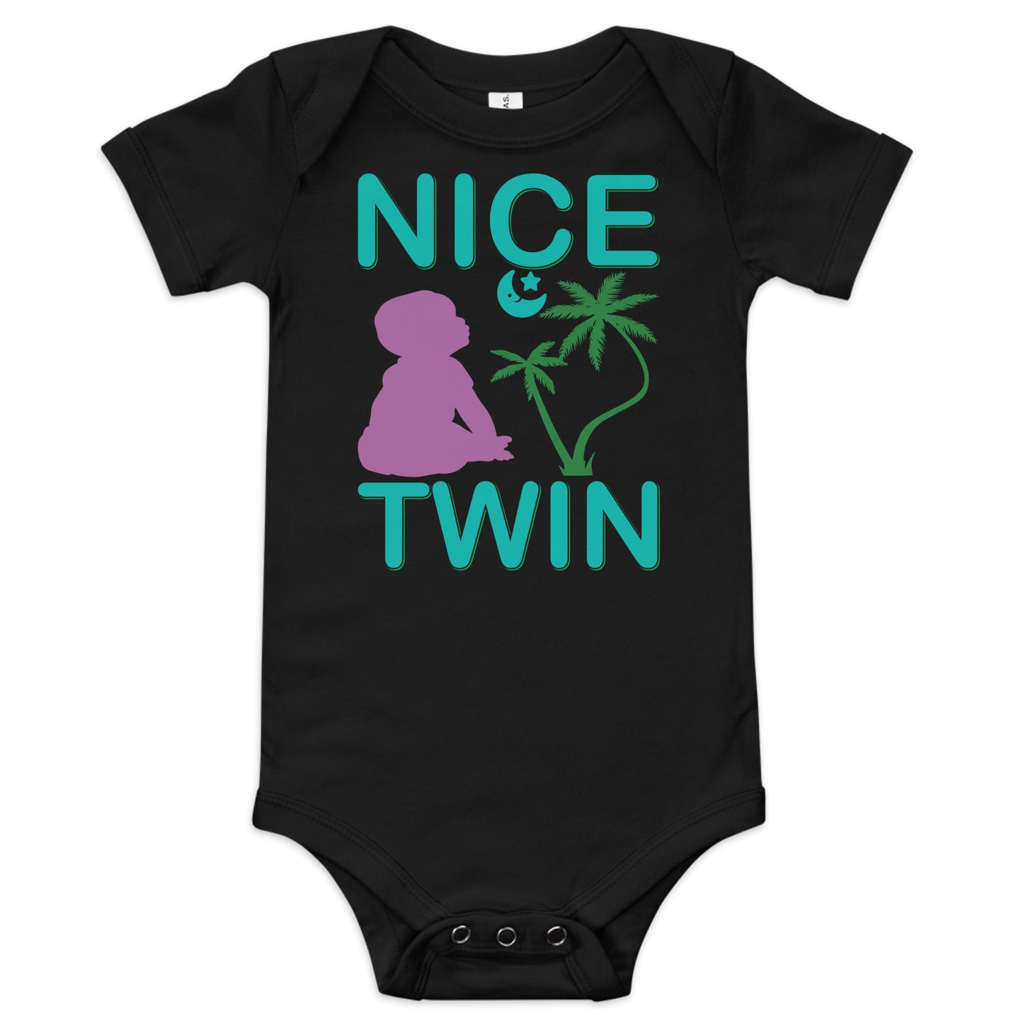 Baby short sleeve one piece NICE TWIN