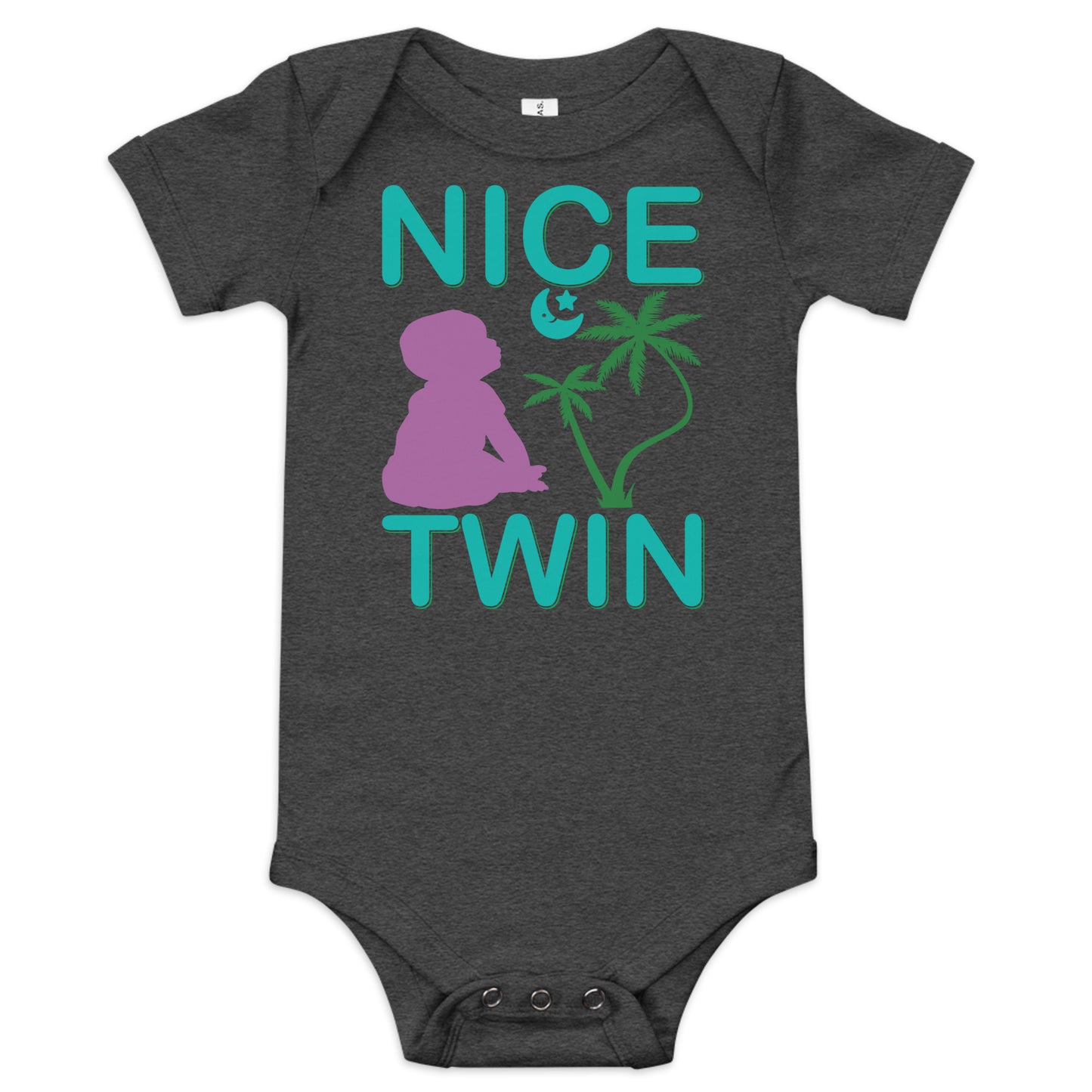 Baby short sleeve one piece NICE TWIN