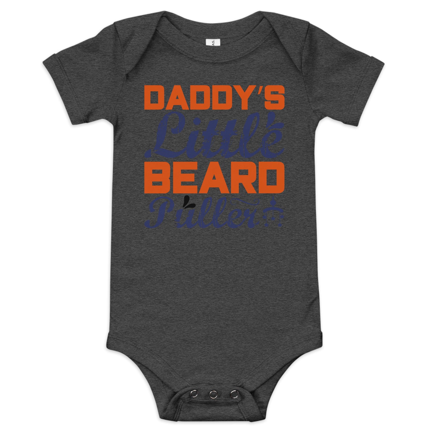 Baby short sleeve one piece DADDY'S LITTLE BEARD PULLER