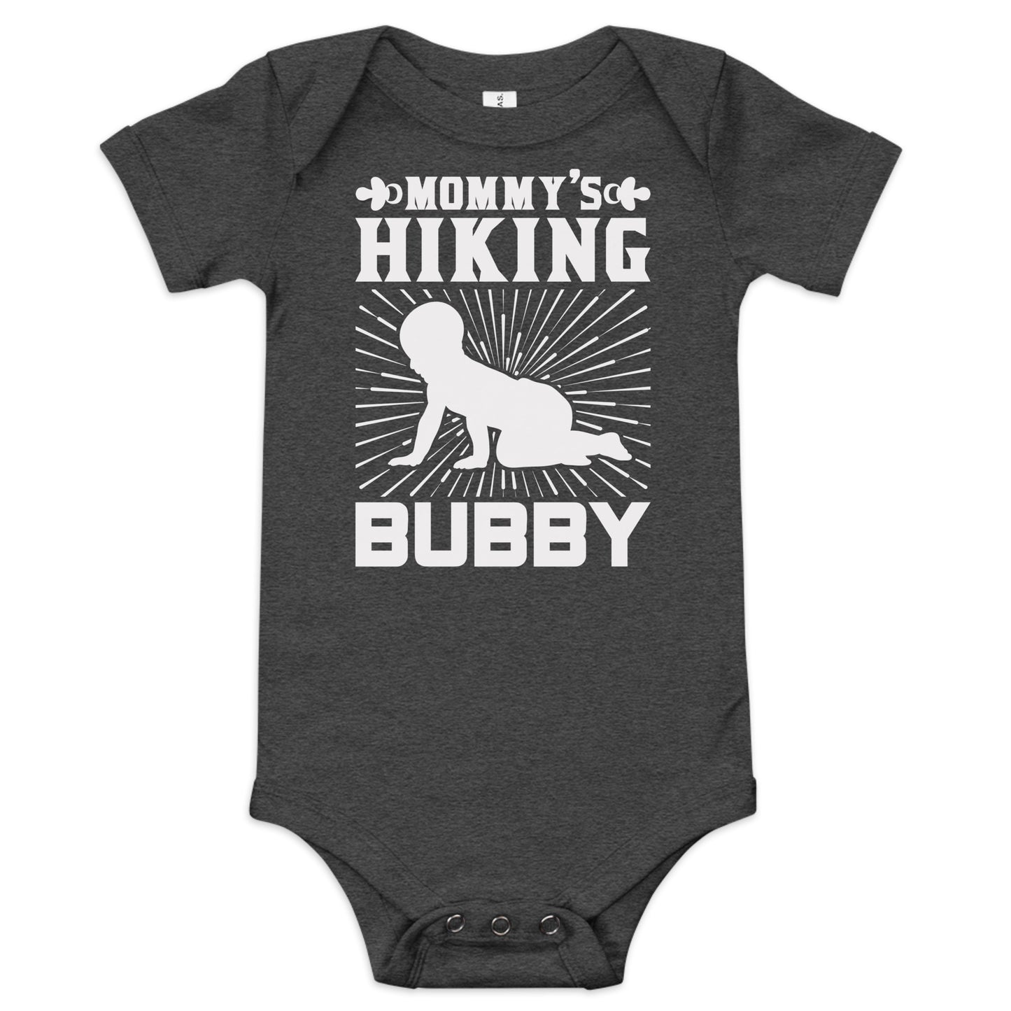 Baby short sleeve one piece MOMMY'S HIKING BUBBY