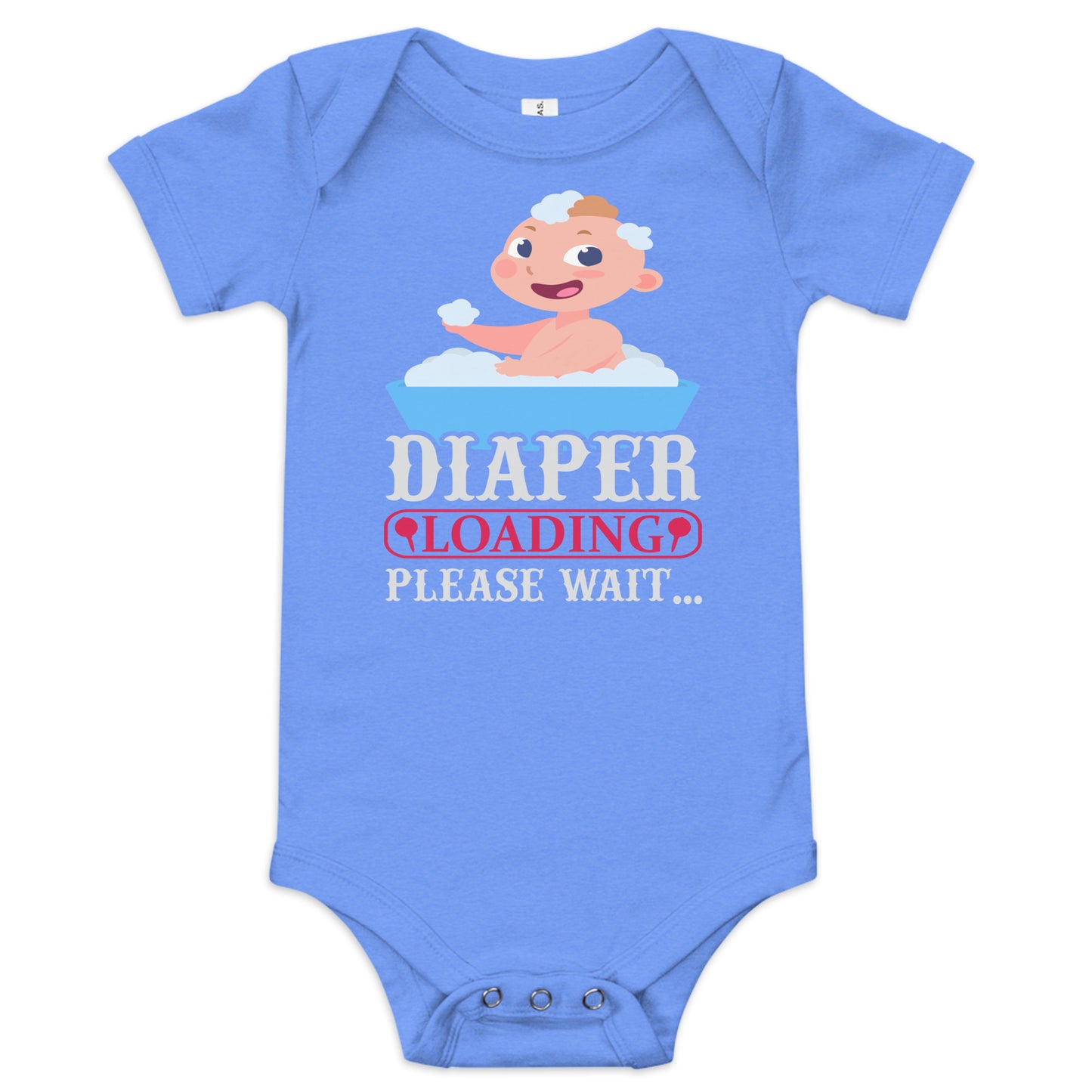 Baby short sleeve one piece DIAPER LOADING