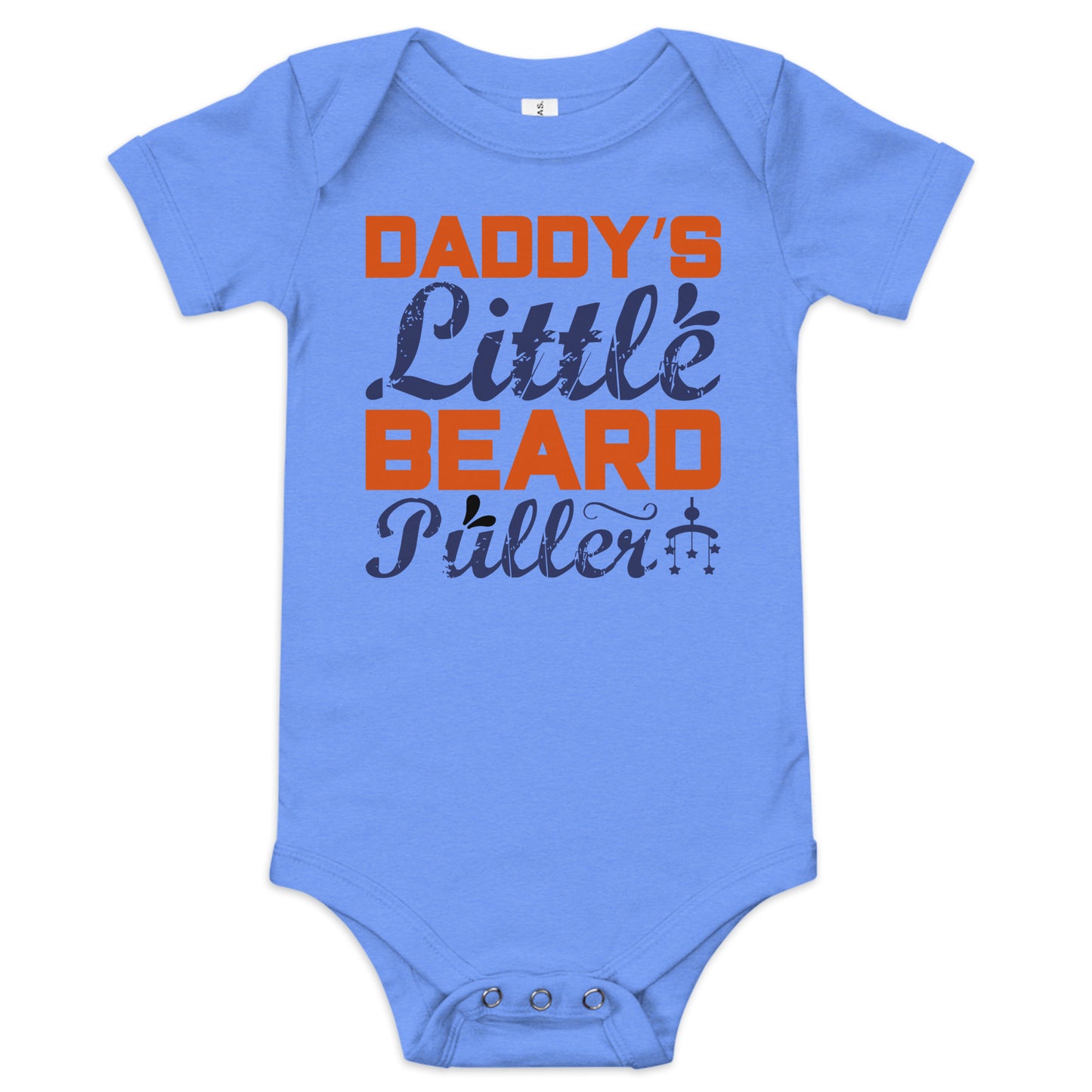 Baby short sleeve one piece DADDY'S LITTLE BEARD PULLER